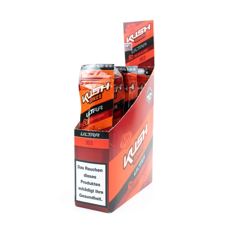 KUSH Ultra Herbal Cones red, Sweet, Inhalt: 2 Stück