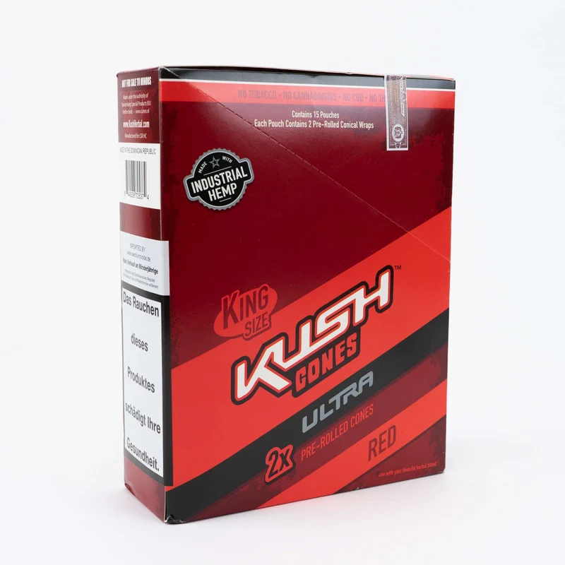 KUSH Ultra Herbal Cones red, Sweet, Inhalt: 2 Stück