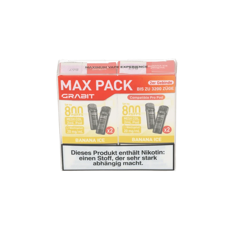 GRABIT Pod Banana Ice 4x/20mg/ml/Pod kompatibel