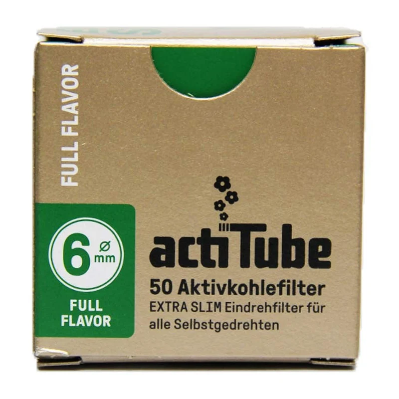actiTube Full-Flavor Aktivkohlefilter Extra Slim (50 Stk.)