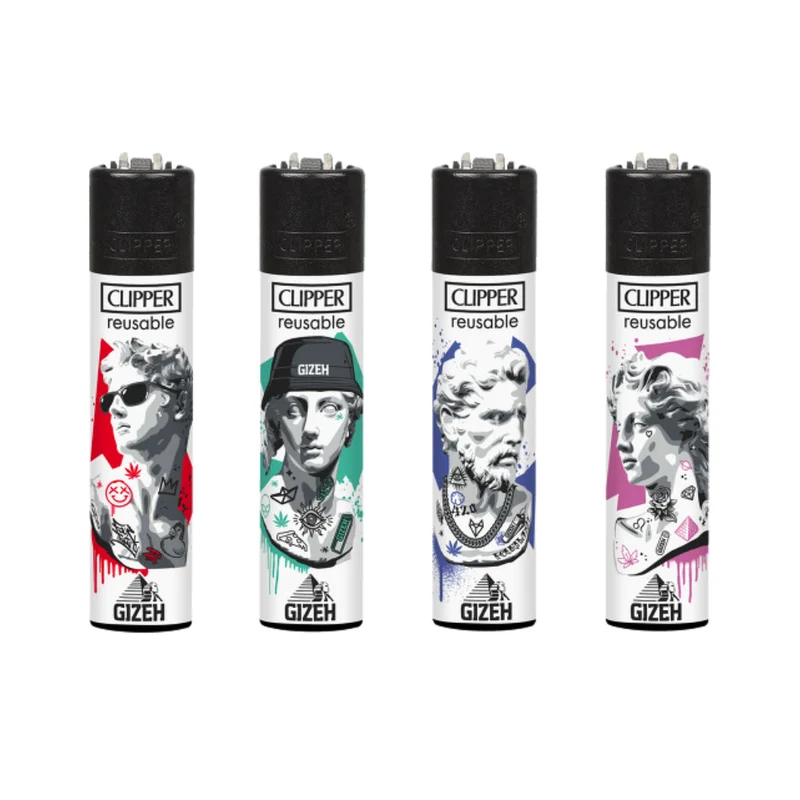 Clipper Feuerzeug «GIZEH Statues» (4er-Pack)
