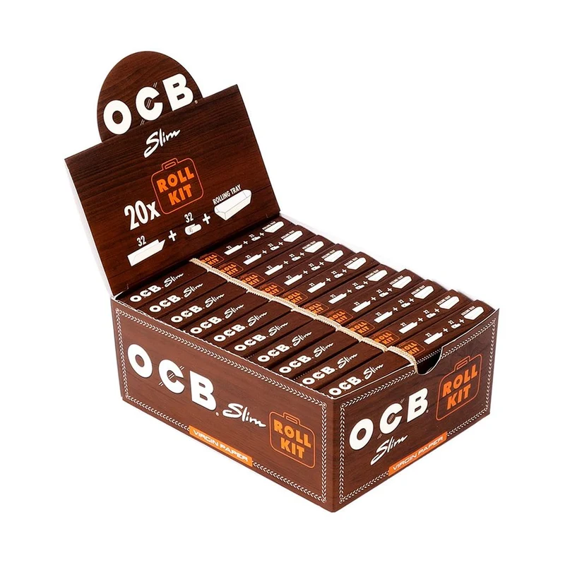 OCB Virgin King Size Slim Roll Kit – Papers 20 Stück