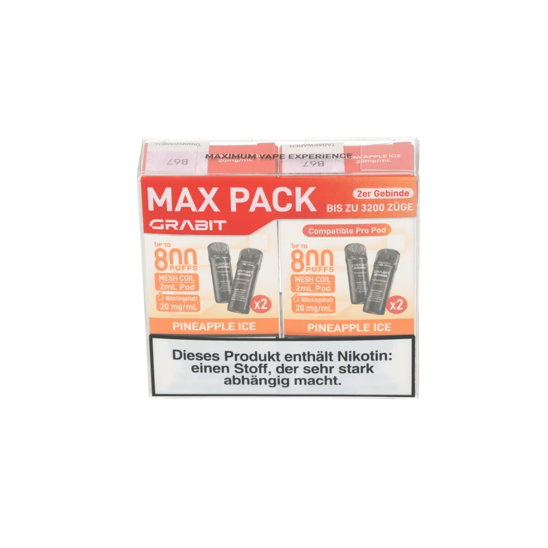 GRABIT Pod Pineapple Ice 4x/20mg/ml/Pod kompatibel