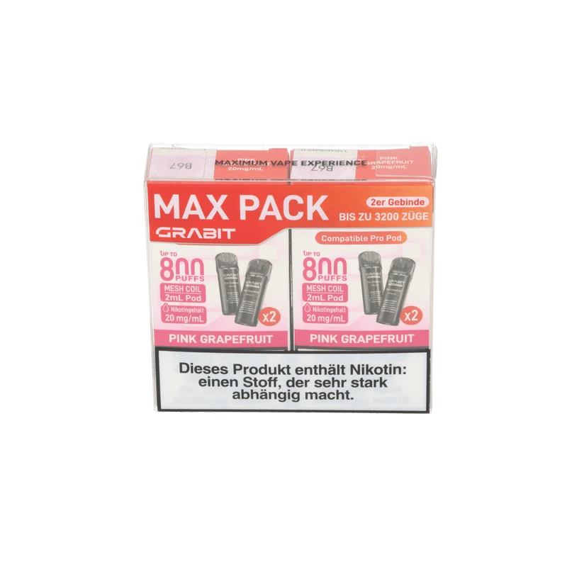 GRABIT Pod Pink Grapefruit 4x/20mg/ml/Pod kompatibel