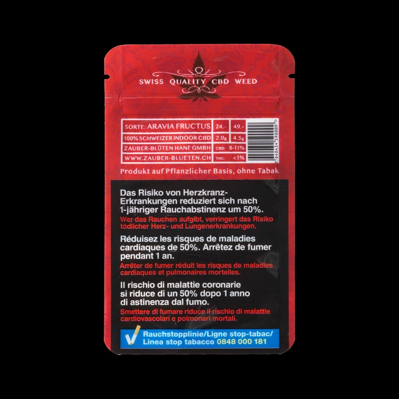Zauber Blüten Aravia Fructus – CBD Blüten, 2 g