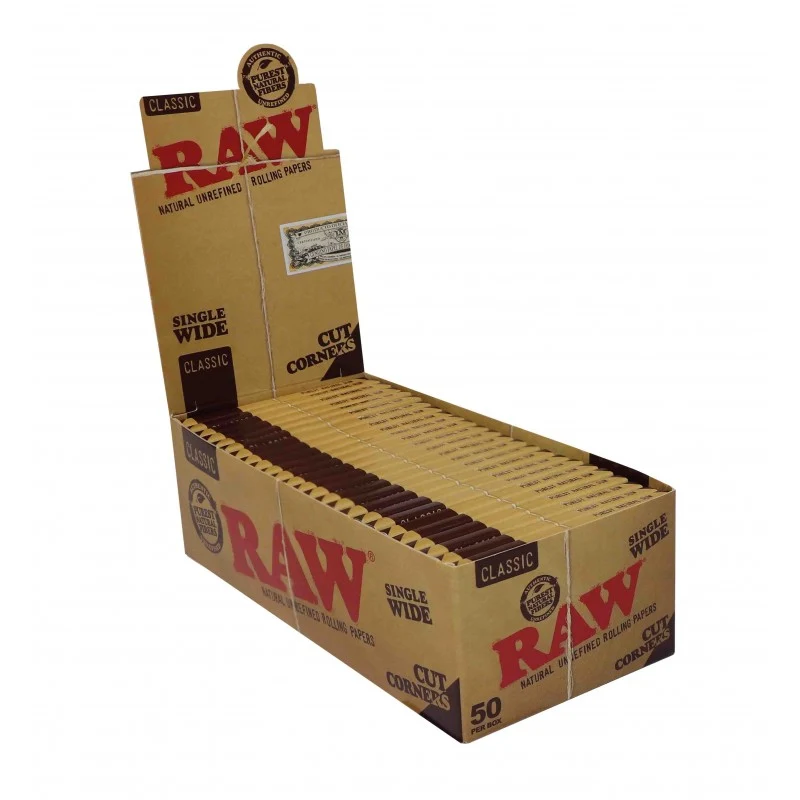 Raw SingleWide Cut Corners - Classic (Display à 50 Heftchen)