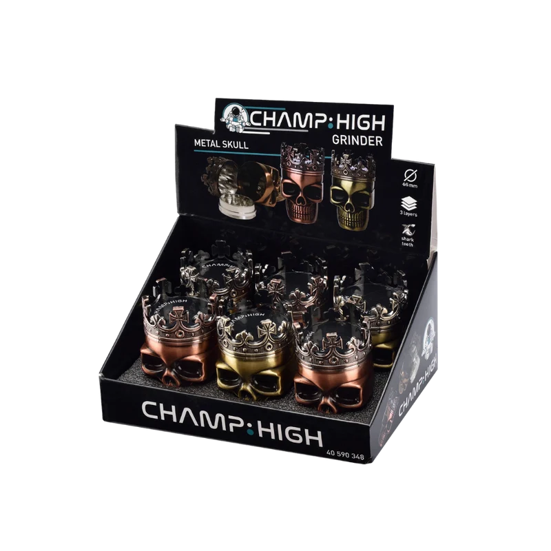 CHAMP HIGH GRINDER - Metal Skull 46mm 3-teilig