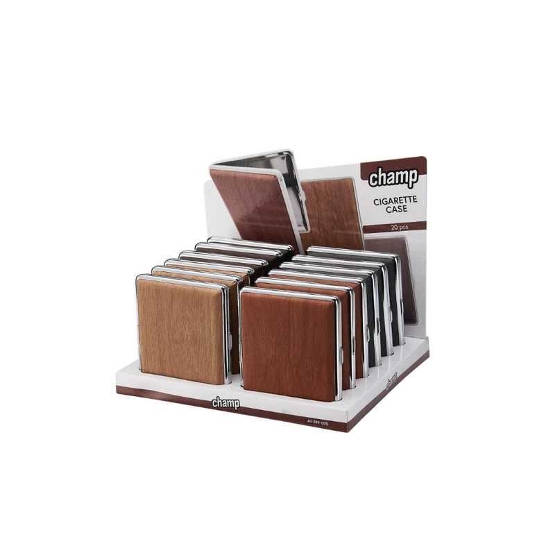 CHAMP ZIGARETTENETUI - Holzoptik 4-farbig