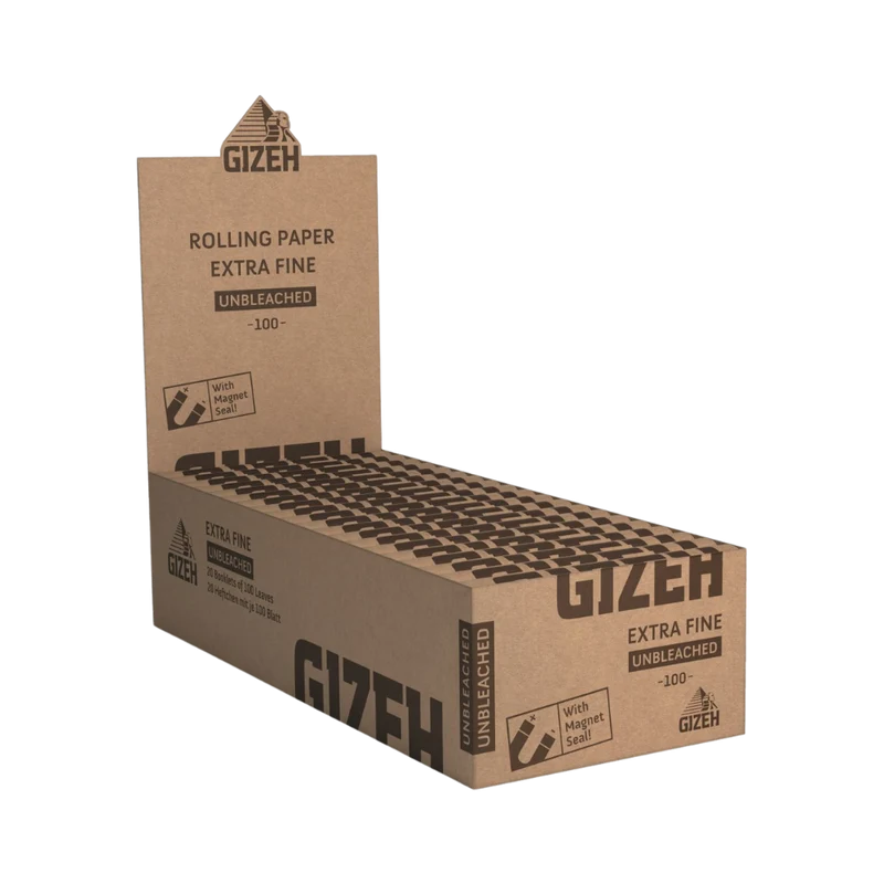 GIZEH Unbleached - King Size Slim - 50 Heftchen - je 34 Blatt