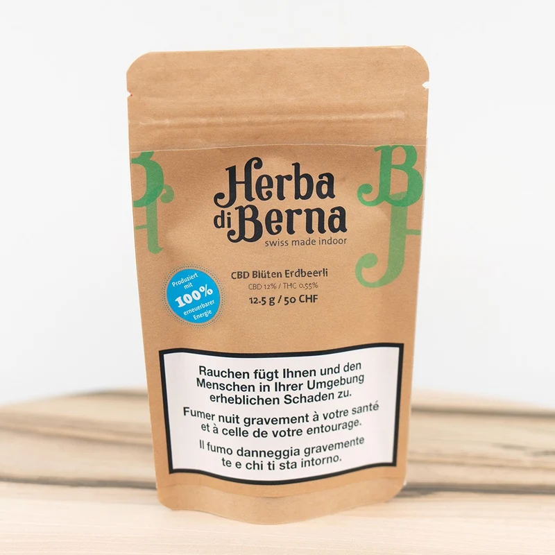 Herba di Berna Erdbeerli – CBD Blüten Indoor, 12.5 g