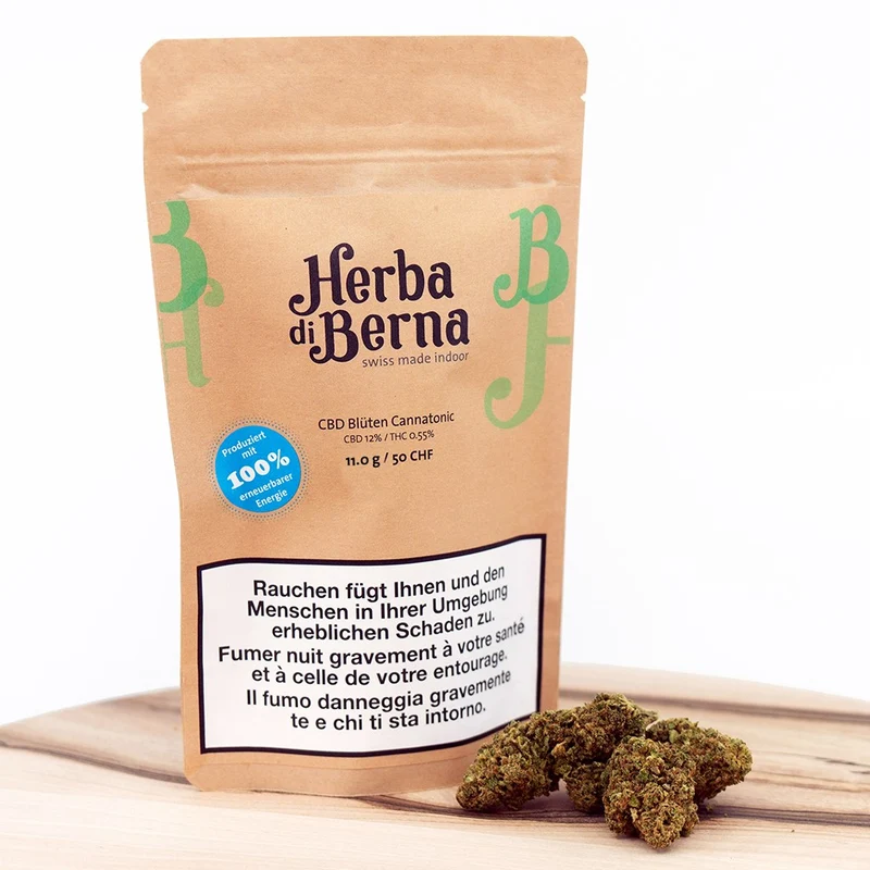 Herba di Berna Cannatonic – CBD Blüten Indoor, 11 g