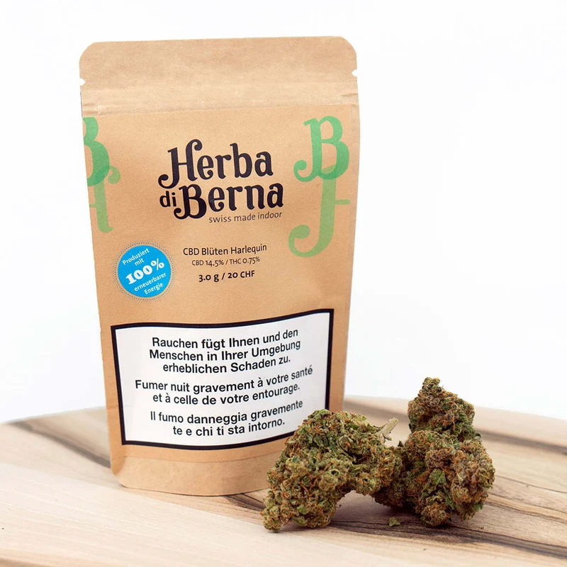 Herba di Berna Harlequin – CBD Blüten Indoor, 3 g