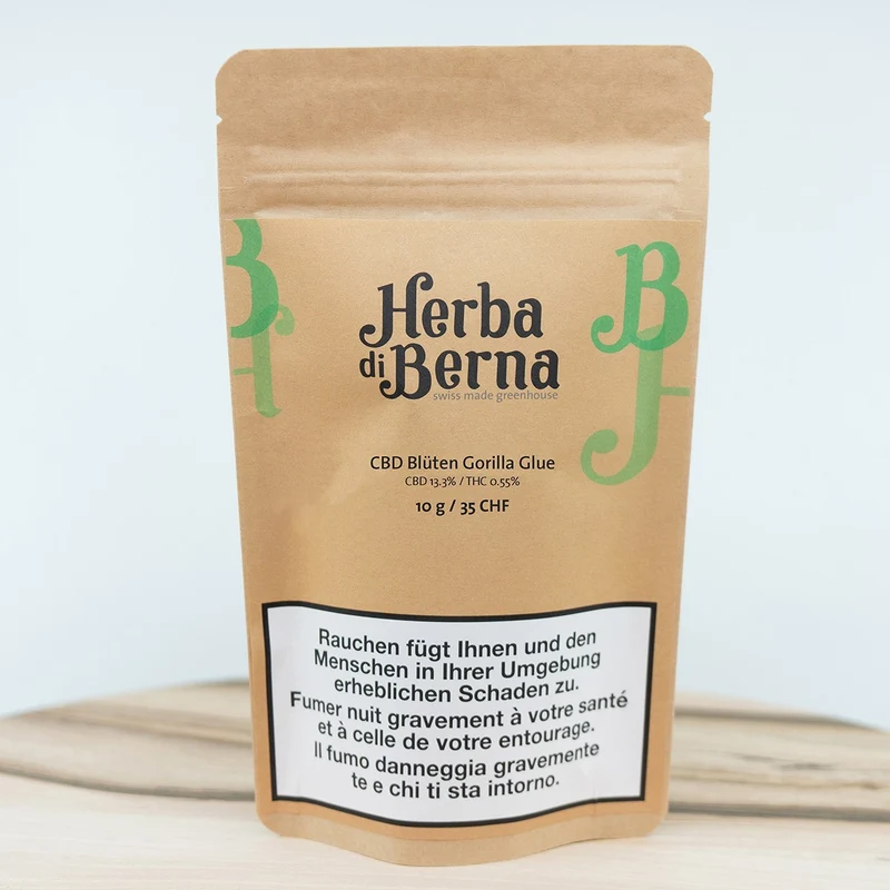 Herba di Berna Gorilla Glue Cherry Berry – CBD Blüten 10 g
