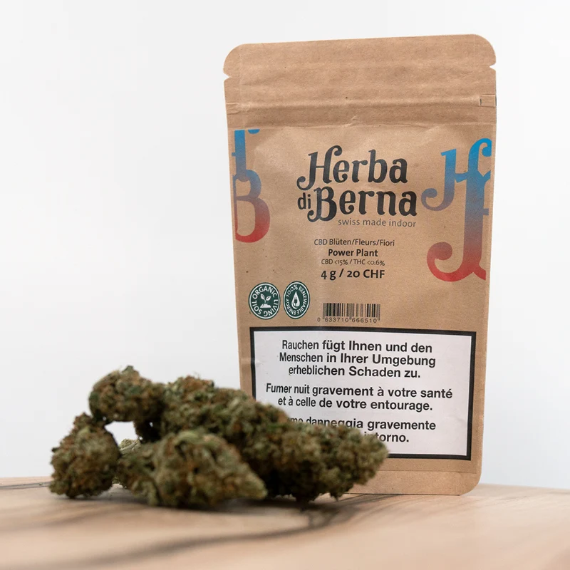 Herba di Berna Power Plant – CBD Blüten Indoor, 4 g
