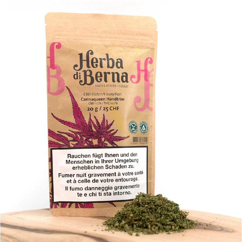 Herba di Berna Cannaqueen Trim – CBD Blüten Indoor, 20 g