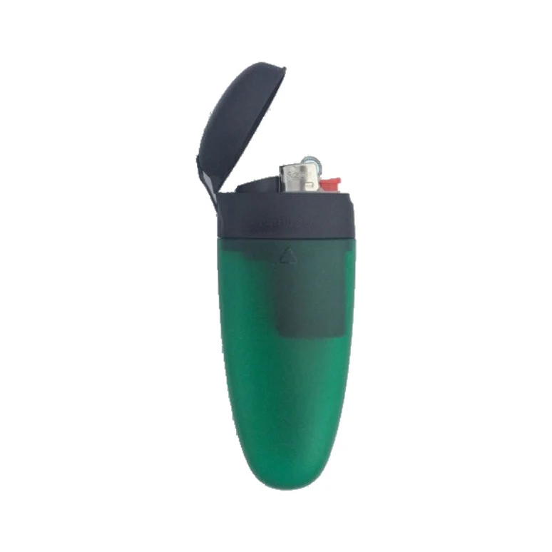 Cig Buster Taschenaschenbecher mit Feuerzeug Grün