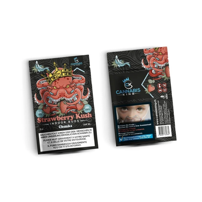 Cannabis King Strawberry Kush Chunks – CBD Blüten, 5 g