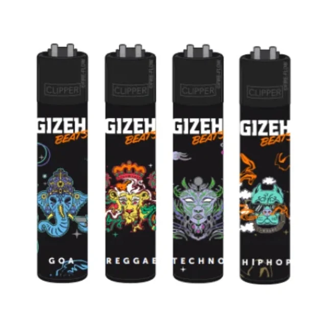 Clipper Feuerzeug «GIZEH Beats» (4er-Pack)