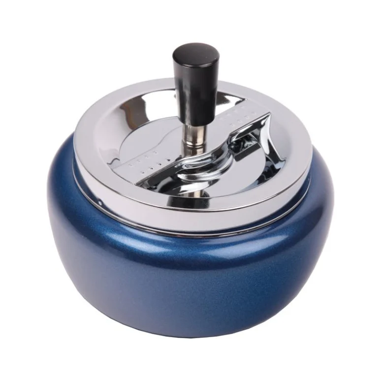 Drehaschenbecher Blau 13 cm