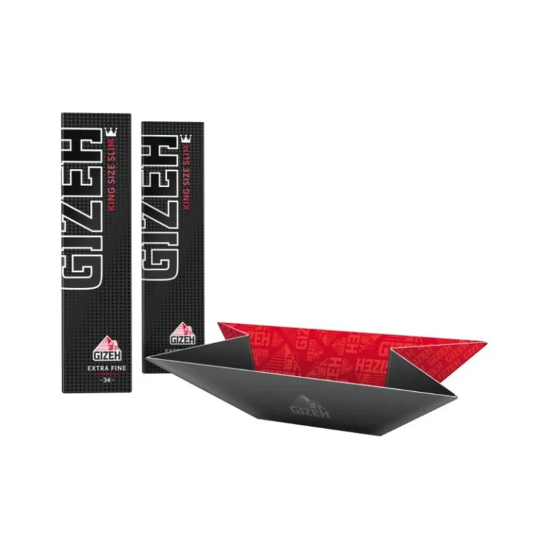GIZEH Black King Size Slim + Rustschale – Papers 25 Stk.