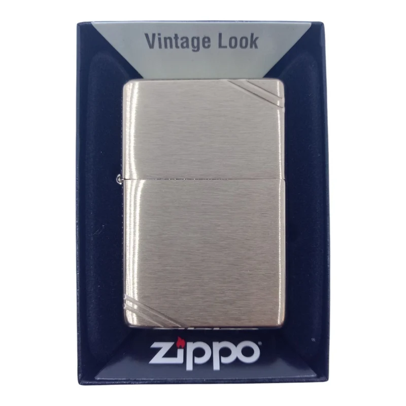 Zippo Lighter 60000808 Vintage Brushed Brass