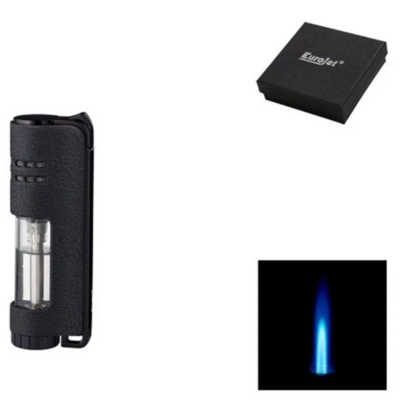Eurojet Feuerzeug Turbo Jet Cigaret Lighter - Sort