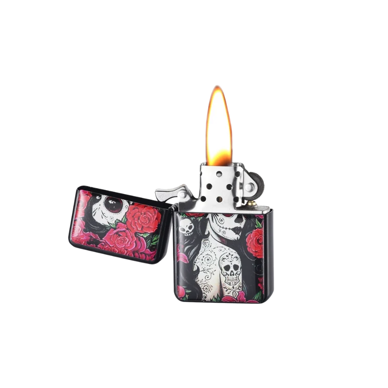 CHAMP BENZINFEUERZEUG - Girl and Skull