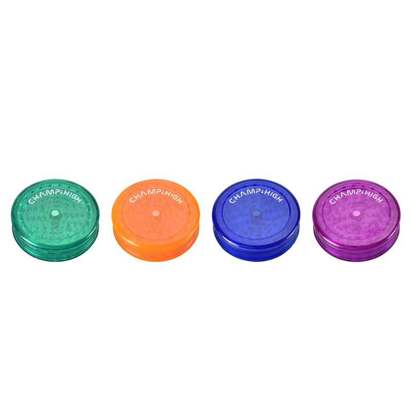 CHAMP HIGH GRINDER - Big Colorful Plastic 3-lagig - 90mm