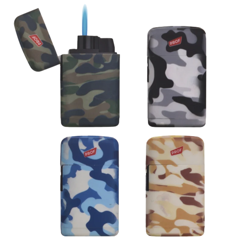 PROF - Single Blueflame Feuerzeug Camouflage