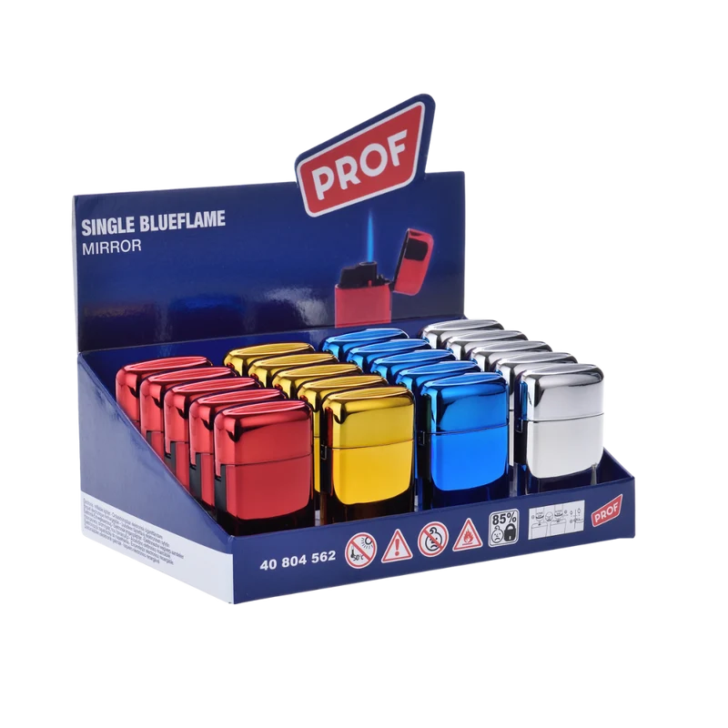 PROF - Single Blueflame Feuerzeug Mirror