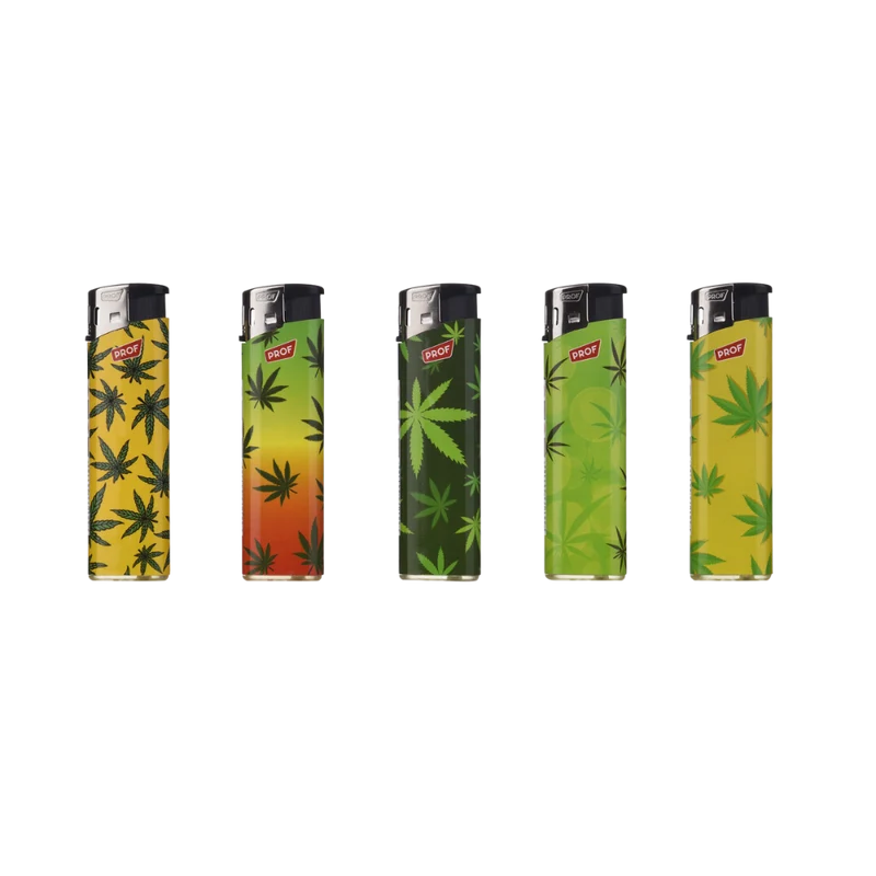 PROF - Elektrisches Feuerzeug Rasta Leaves