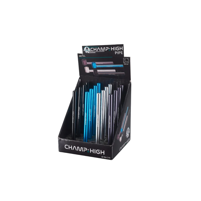 CHAMP HIGH PIPE - klassische Metalpfeife - mit Metallschraube