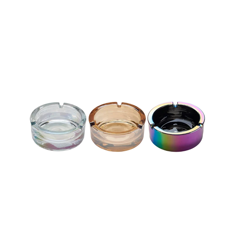 CHAMP - Glasaschenbecher Rainbow - 9,1 cm x 8 - 3-farbig