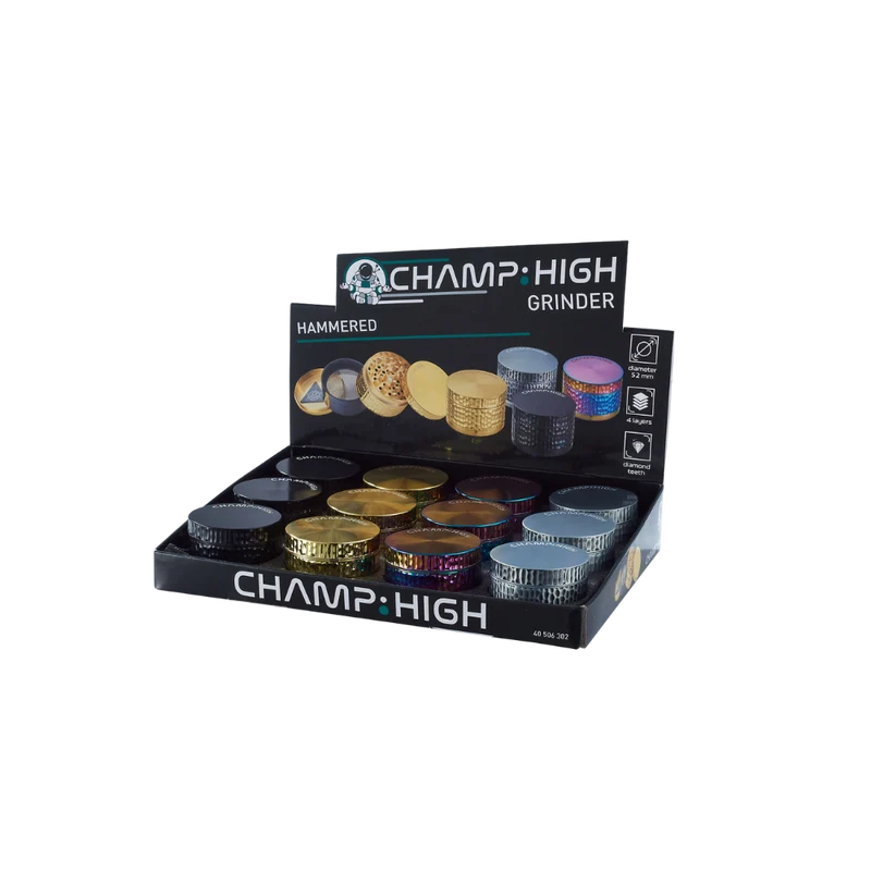 CHAMP HIGH GRINDER - Gehämmert 52mm 4-teilig