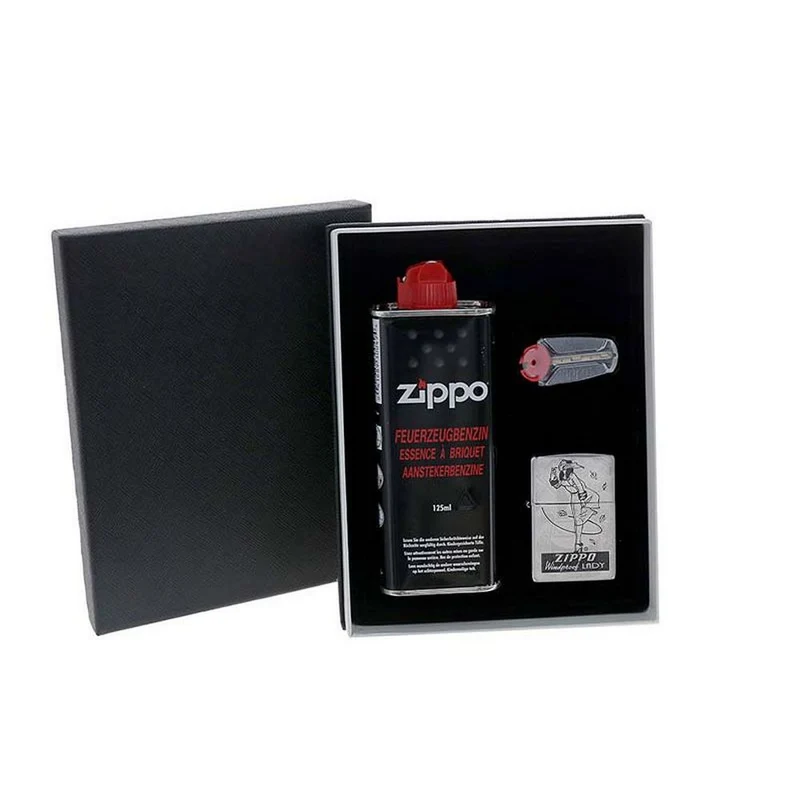 Lady Wind Zippo Lighter i Gaveæske