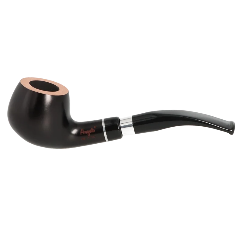 Angelo Lux Pibe - Sort Mat Glat - Letbøjet med Ring