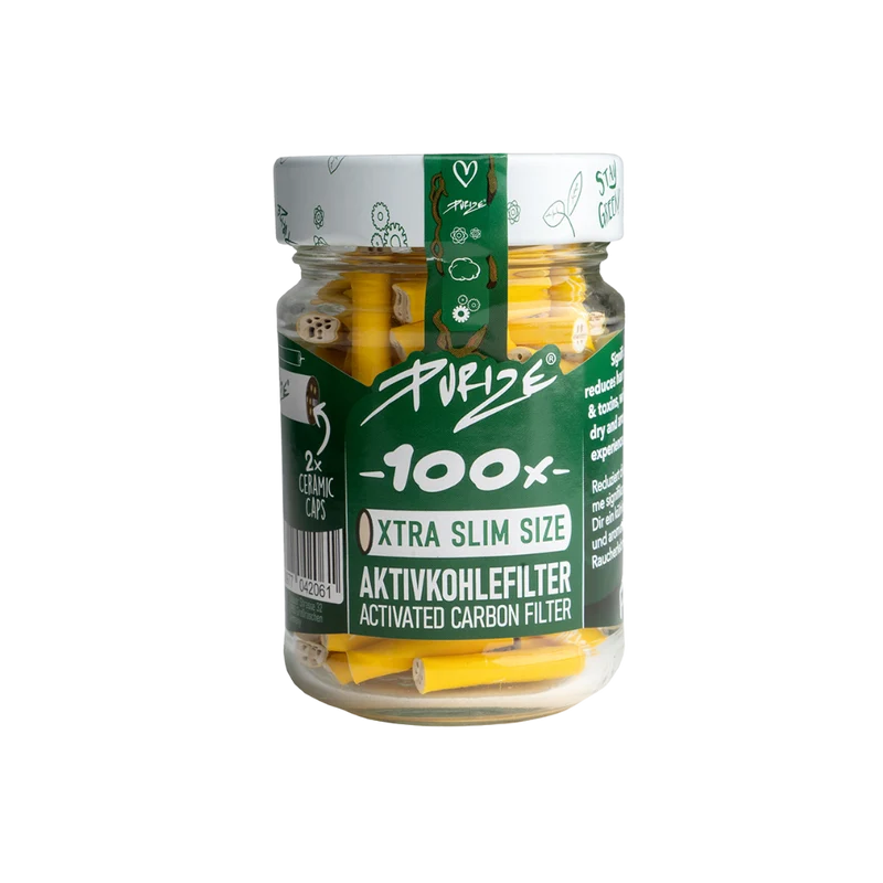 Purize Xtra Slim Filter (5,9mm) - Yellow (100er Glas)