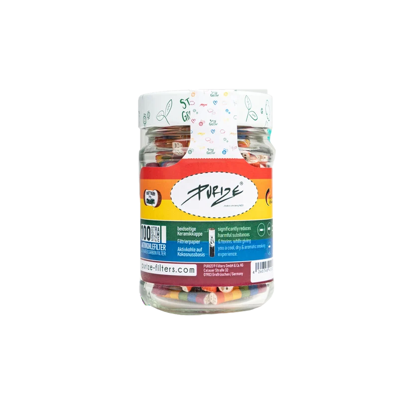Purize Xtra Slim Filter (5,9mm) - Rainbow (100er Glas)