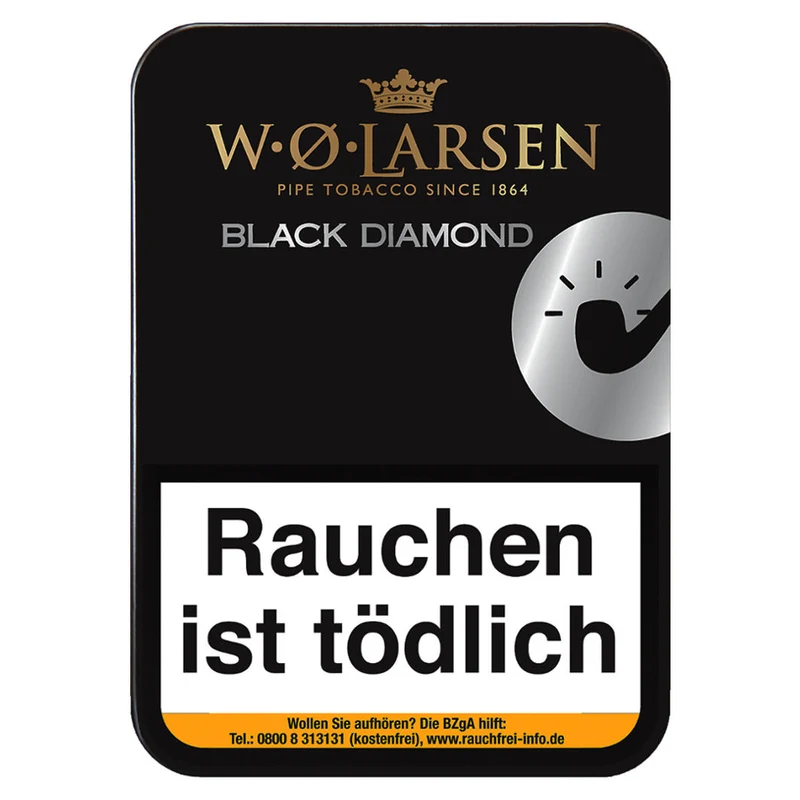 W.Ø. Larsen Black Diamond Pfeifentabak - 100g