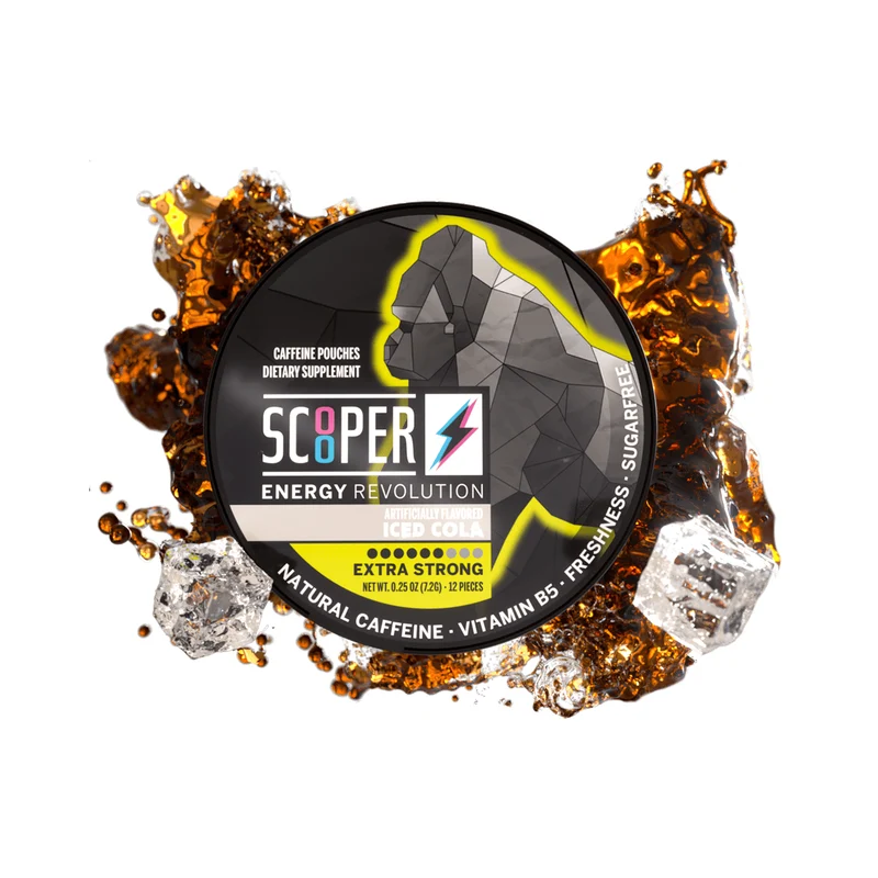 Scooper Iced Cola – Energy Pouches mit Koffein 7.2 g