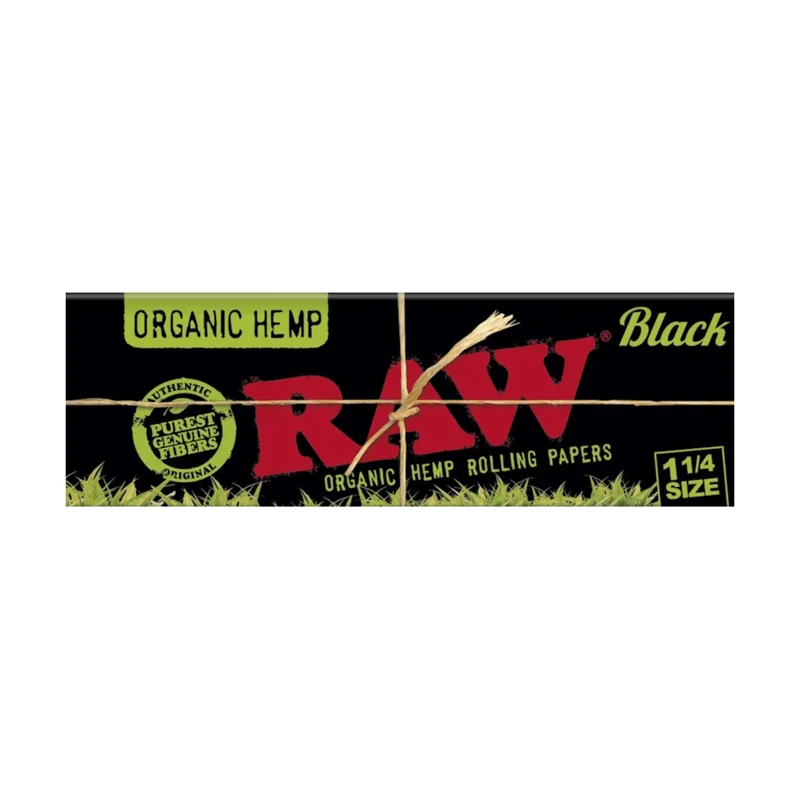 RAW Black Organic Hemp 1 1/4 – Papers 24 Stk.