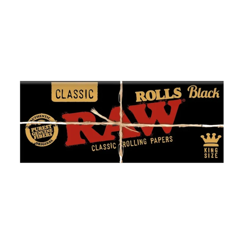 RAW Black Rolls King Size 3m (12 Stk.)