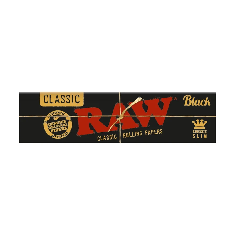 RAW Black King Size Slim – Papers Display 50 x 32 Blatt