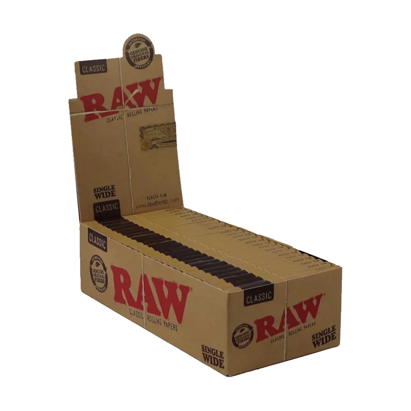 RAW Classic Single Wide Double Window – Papers 25 x 100 Blatt