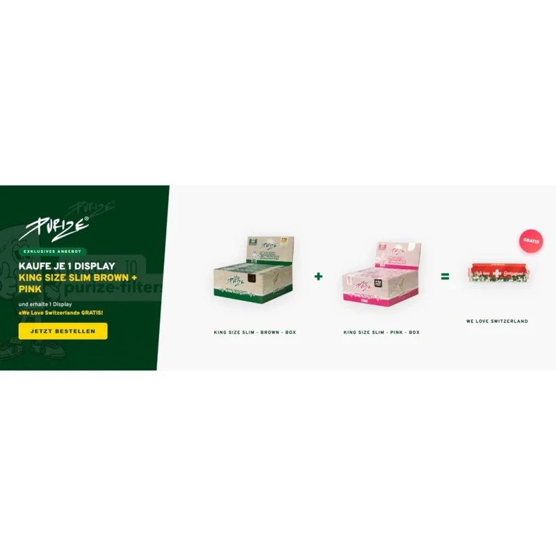 PURIZE King Size Slim Brown + Pink Bundle – Papers Box