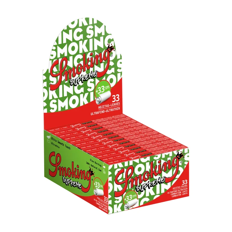 Smoking Supreme King Size + Tips – Papers 24 Stk.