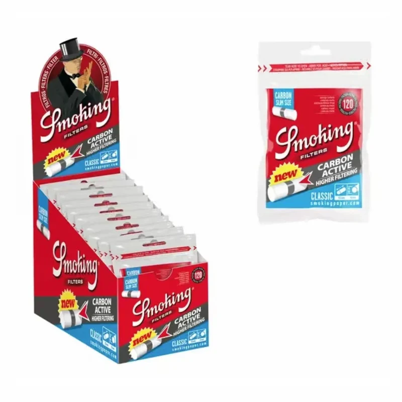 Smoking Filter Slim Classic - Aktivkohle (10 x 120 Stk.)
