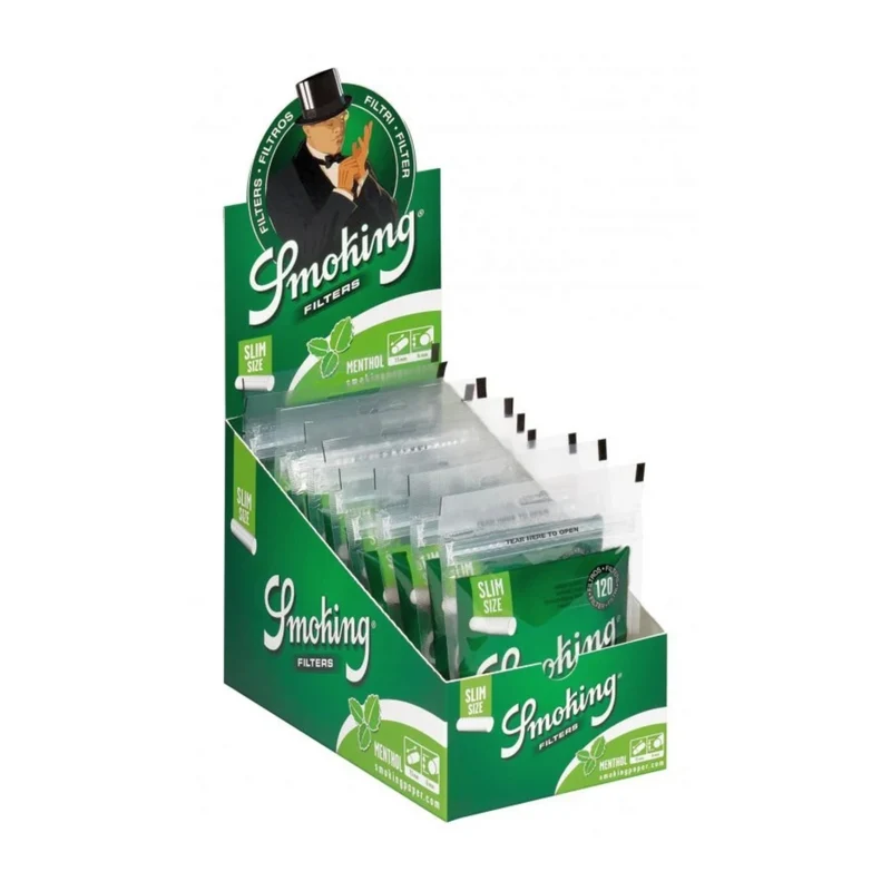 Smoking Filter Slim Classic - Menthol (10 x 120 Stk.)