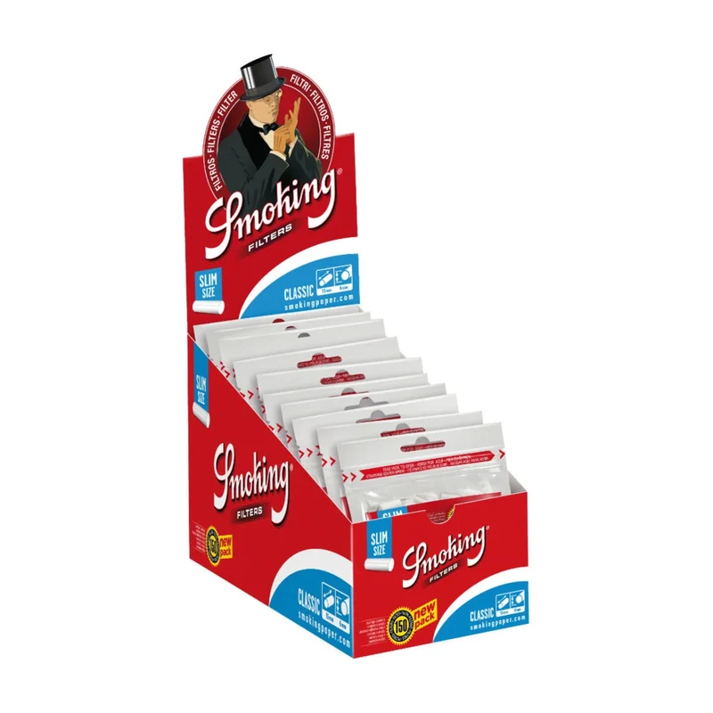 Smoking Filter Slim Classic - Blau (10 x 150 Stk.)