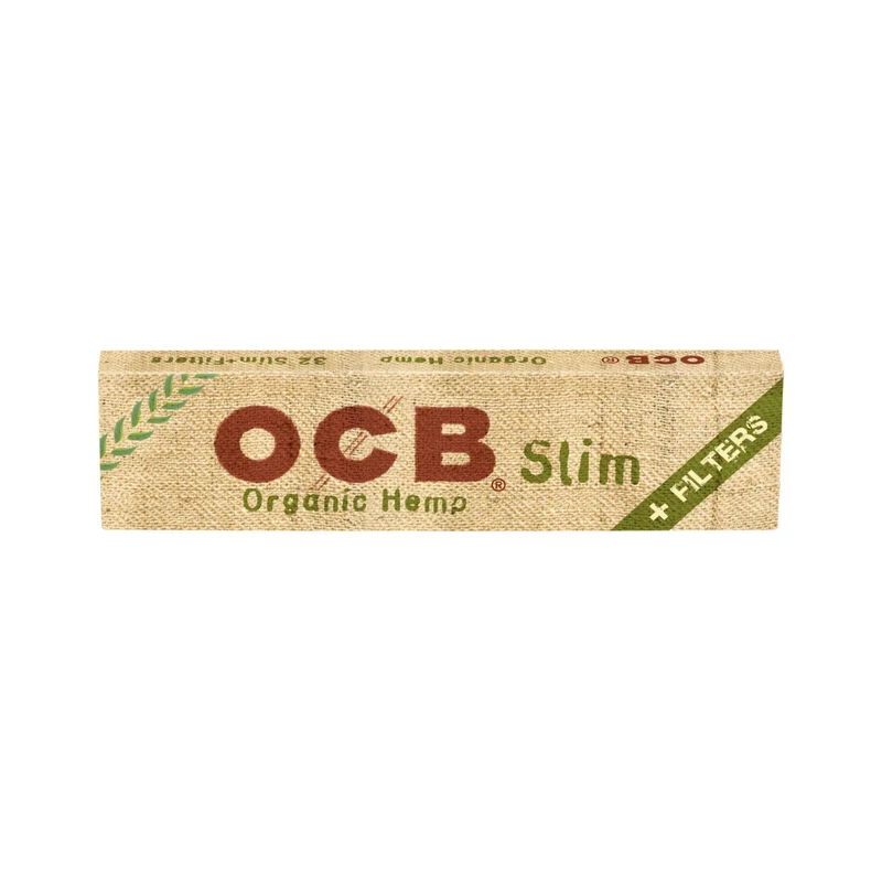 OCB Organic Hemp King Size Slim + Tips – Papers 32 Stk.